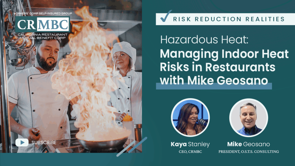Skip navigation crmbc Create 9+ Avatar image Hazardous Heat: Managing Indoor Heat Risks in Restaurants with Mike Geosano