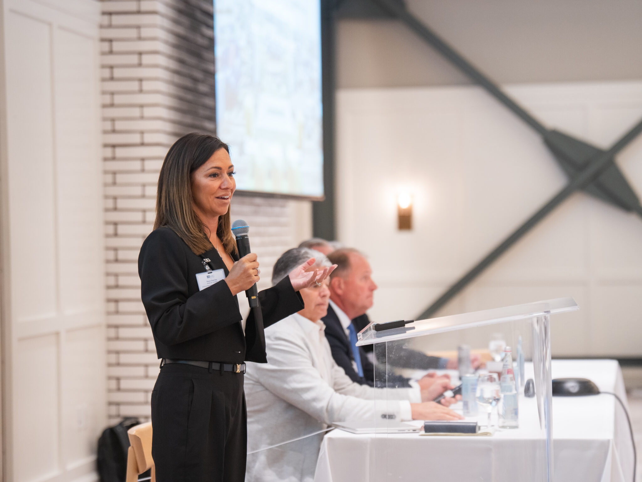 Kaya Stanley, CEO & Board Chair of CRMBC speaking at the 2025 Annual Meeting
